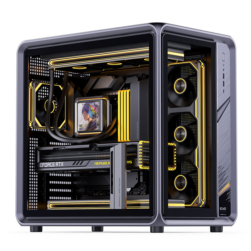 Pc Gaming Jonsbo - Boîtier d'ordinateur JONSBO BO400, verre trempé,