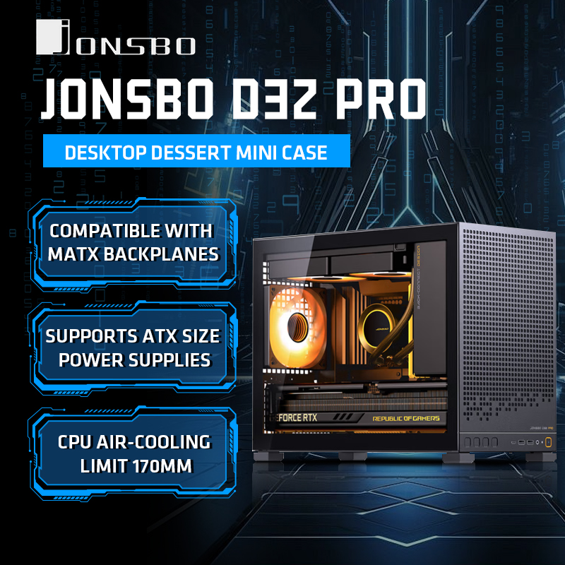 Pc Gaming Jonsbo - JONSBO D32 PRO prise arrière carte