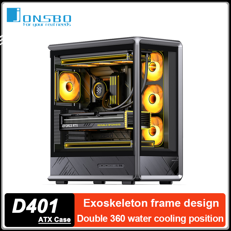 Pc Gaming Jonsbo - JONSBO D401 ATX PC boîtier Exosquelette