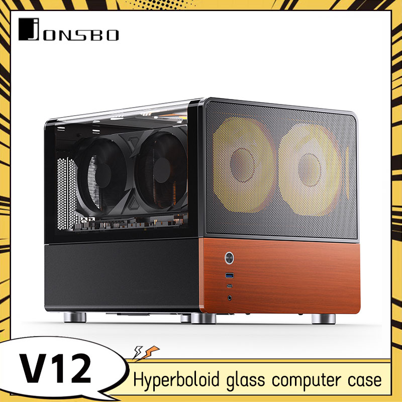 Pc Gaming Jonsbo - Boîtier JONSBO V12 Hyperboloid Glass Sea