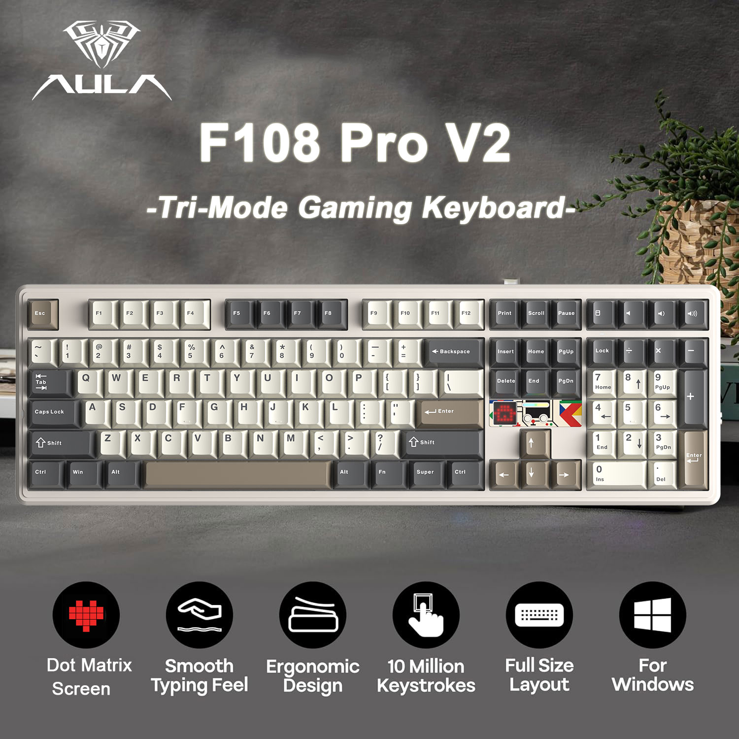 Clavier mécanique AULA F108 Pr - Pc Gaming Uk avis et prix