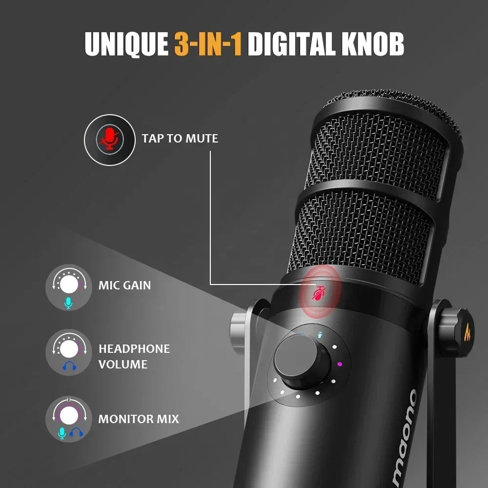 Microphone dynamique MAONO XLR - Gaming Controller avis et prix