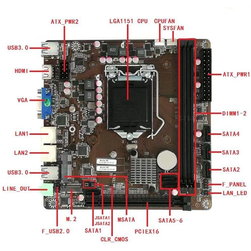 Carte mère B365 Mini-ITX LGA 1 - Pc Gaming I7 avis et prix