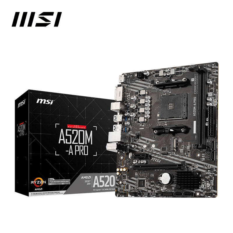 Carte mère MSI A520M A PRO + p - Pc Gaming Xeon avis et prix